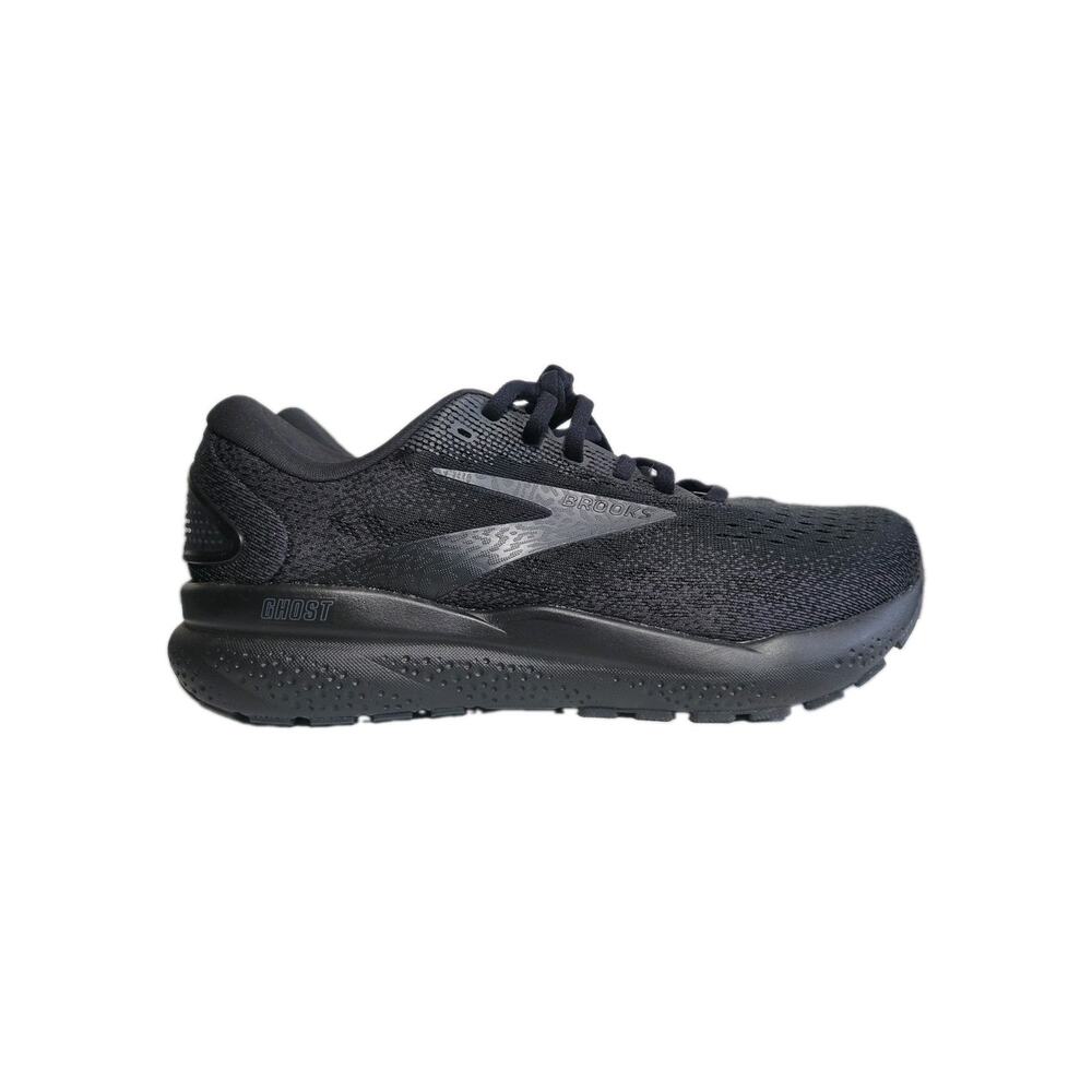 Brooks Women's Ghost 16 Lace Up Athletic Running Shoes Black/Gray Size:9.5 wide